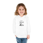 Toddler Hoodie — 'I Am Saved' Lamb & Jesus Portrait Christian Pullover