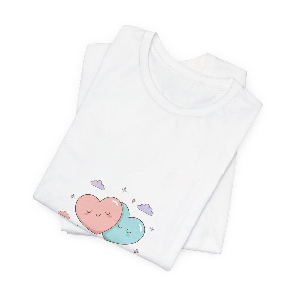 Love Is In The Air tee | Micro-Romance pastel hearts, Galentine’s self-love