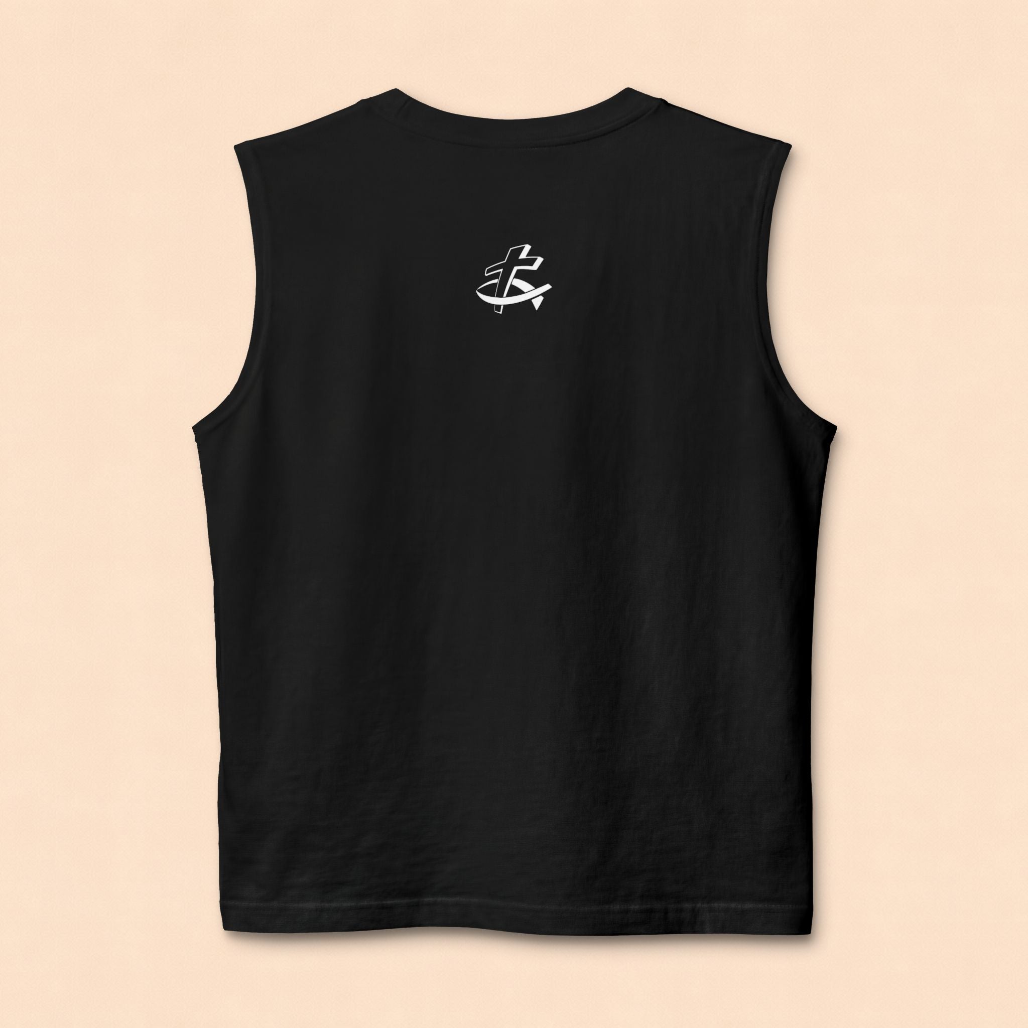 Christian Cross Barbell Muscle Tank — Faith & Fitness Gym Shirt