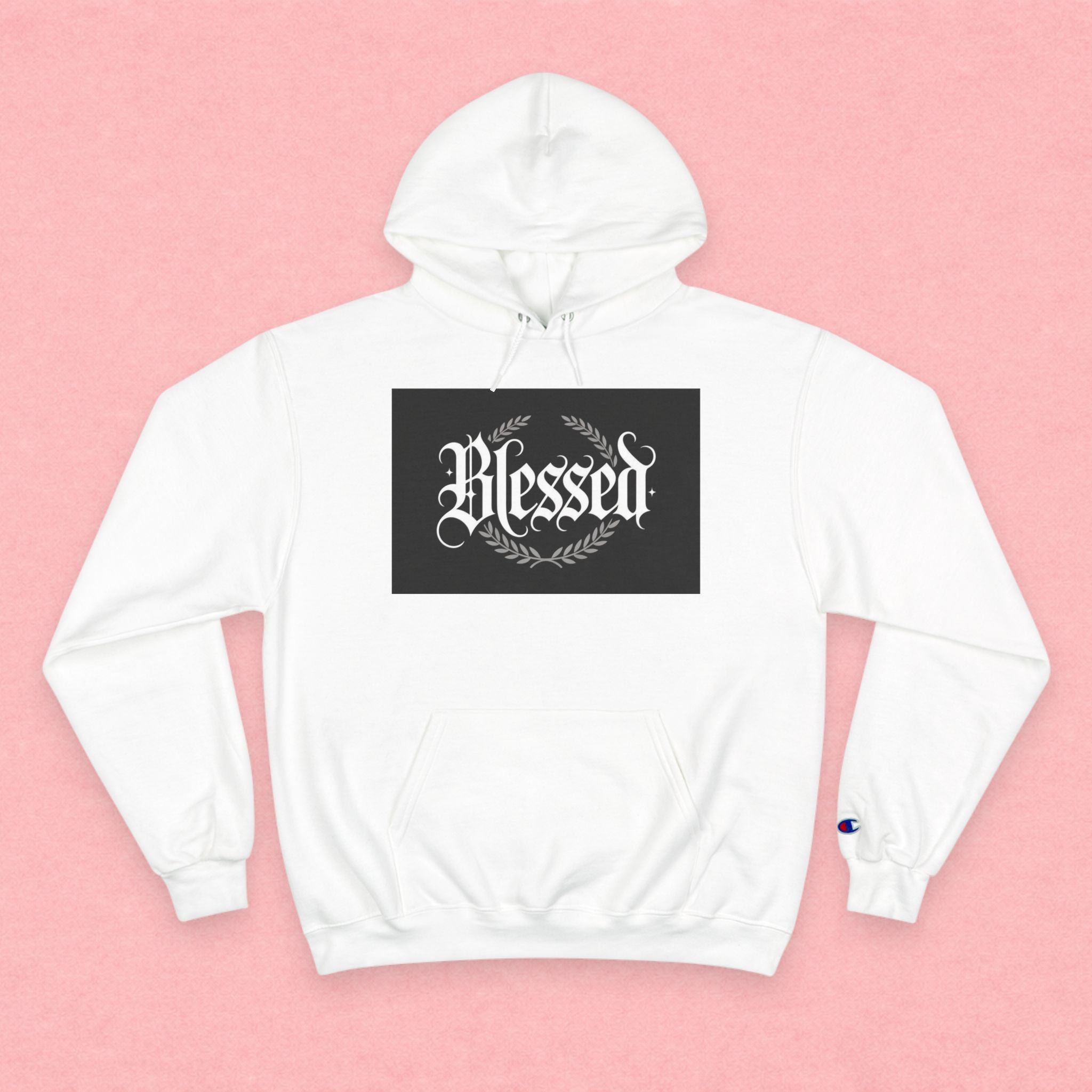 Blessed Hoodie – Vintage Script ‘Blessed’ Pullover for Faith & Gratitude