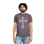 Faded Cross Graphic T-Shirt — Vintage Religious Tee
