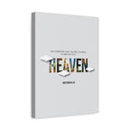 Heaven Scripture Canvas Print — Matthew 6:10 Inspirational Wall Art