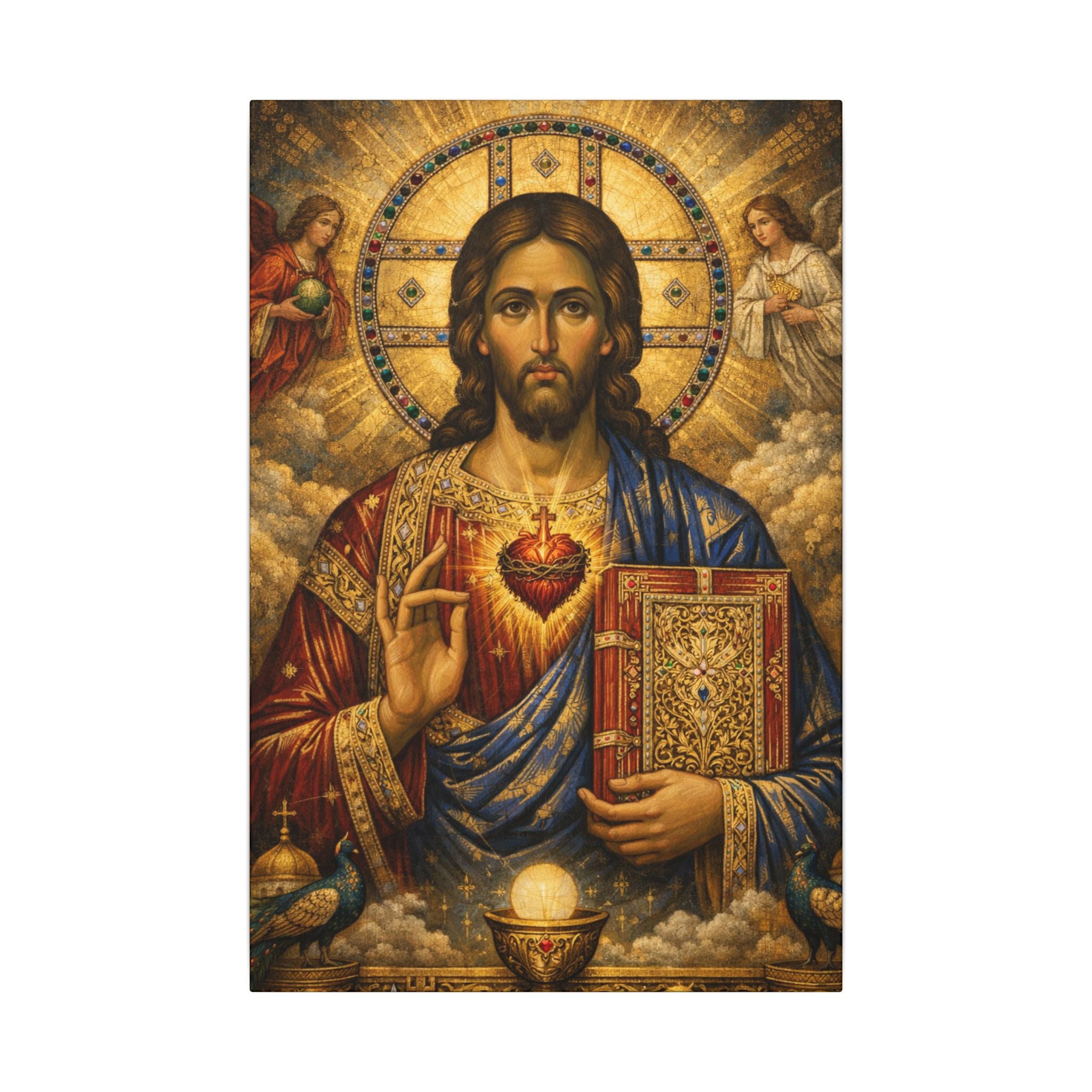 Saint of Saints Matte Canvas Print — Religious Christian Wall Art