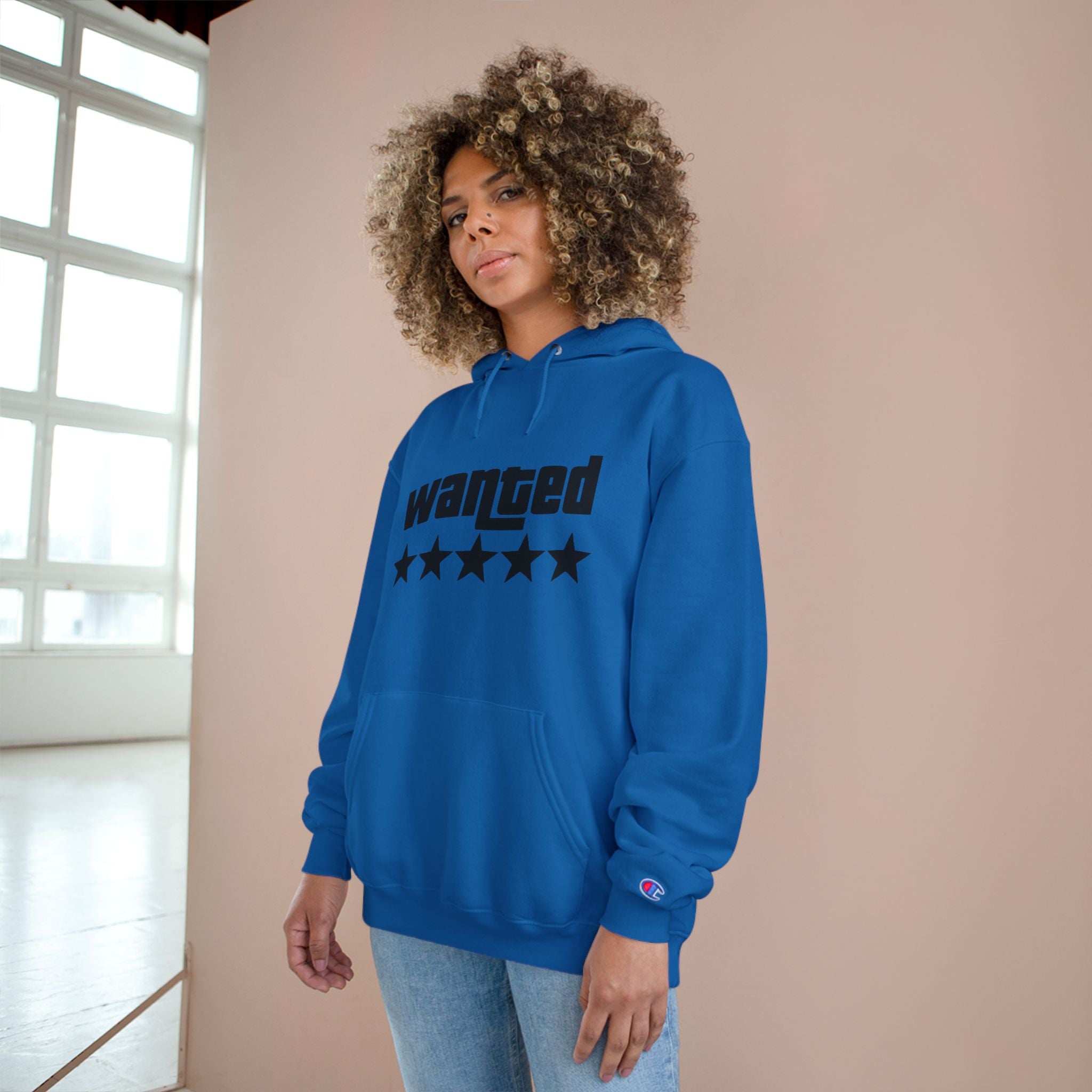 Wanted Five-Star Hoodie — Graphic Champion Pullover
