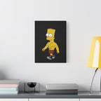 Ripped Bart Simpson Matte Canvas Wall Art