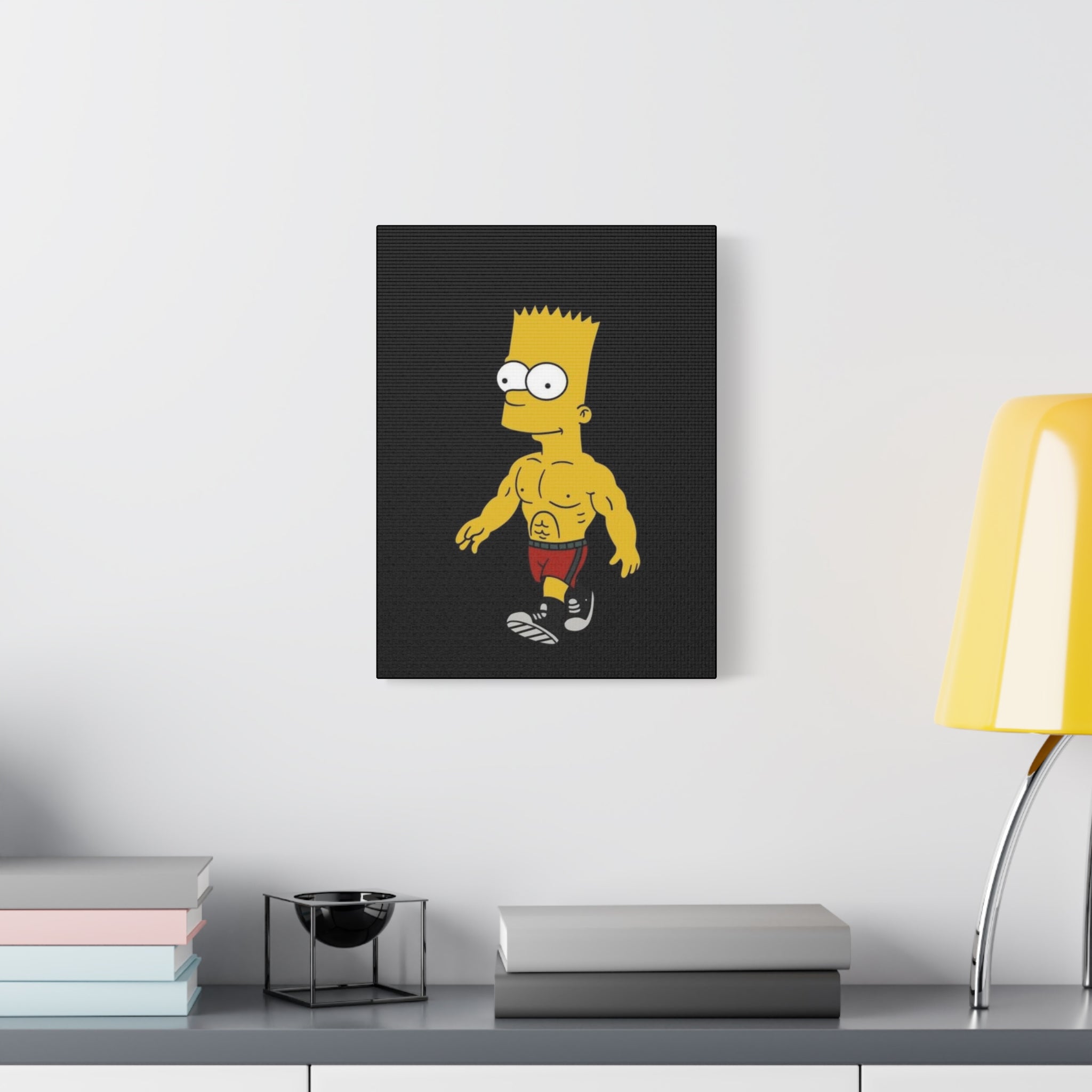 Ripped Bart Simpson Matte Canvas Wall Art