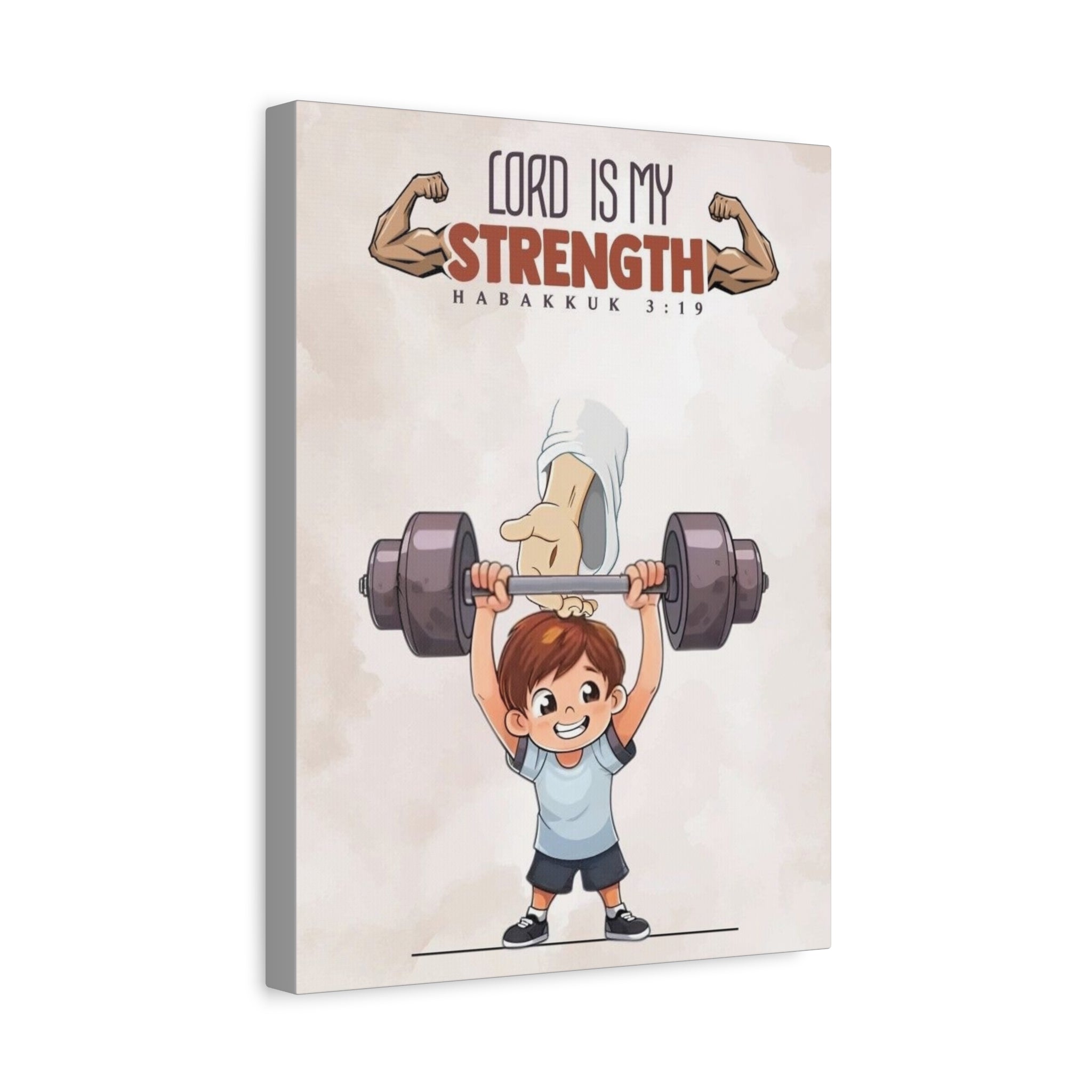 The Lord is my Strength-Matte Canvas, Stretched, 1.25"