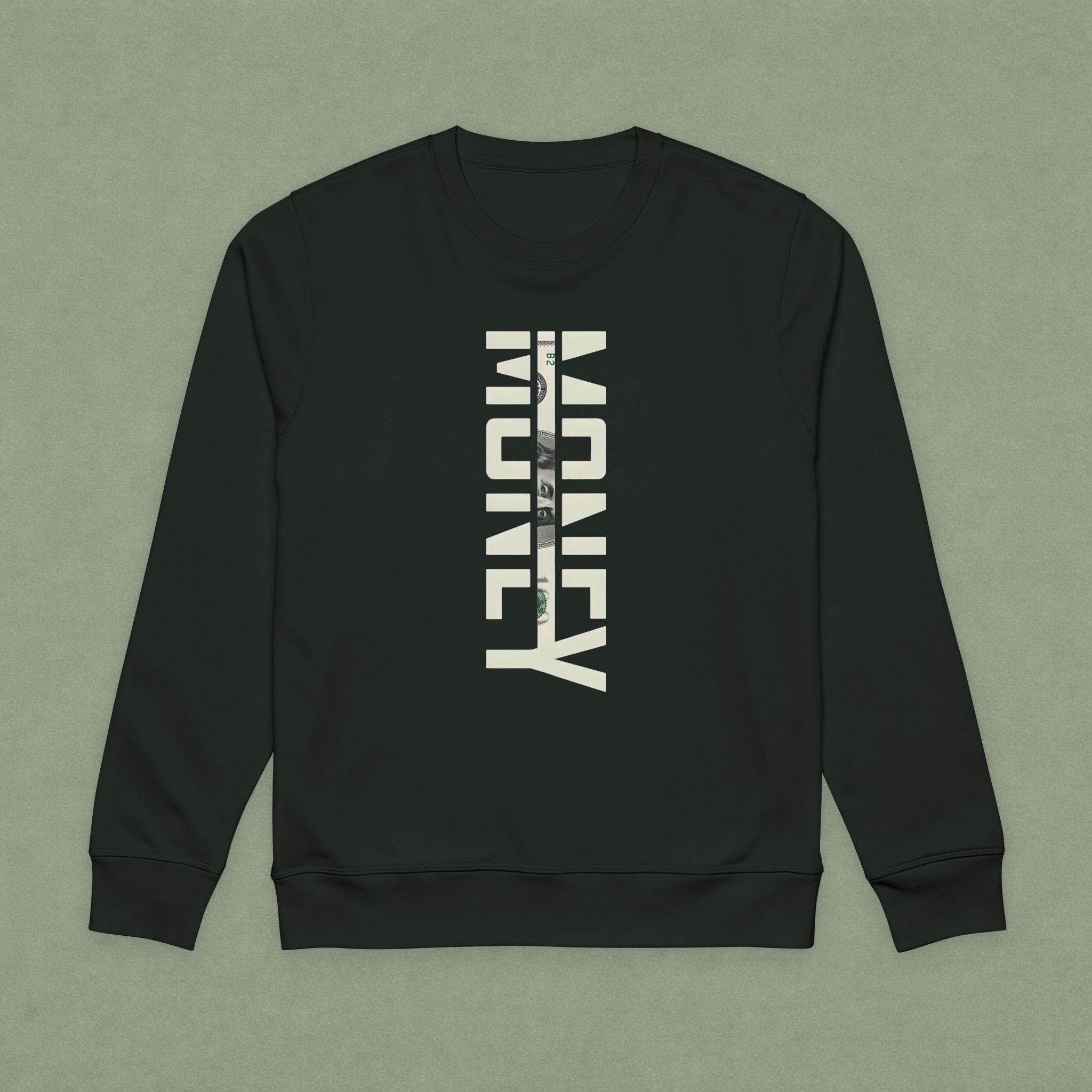 Sweatshirt — Vertical "Honey" Graphic Organic Crewneck