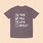 Push Pull Legs Repeat T-Shirt — Vintage Workout Gym Tee