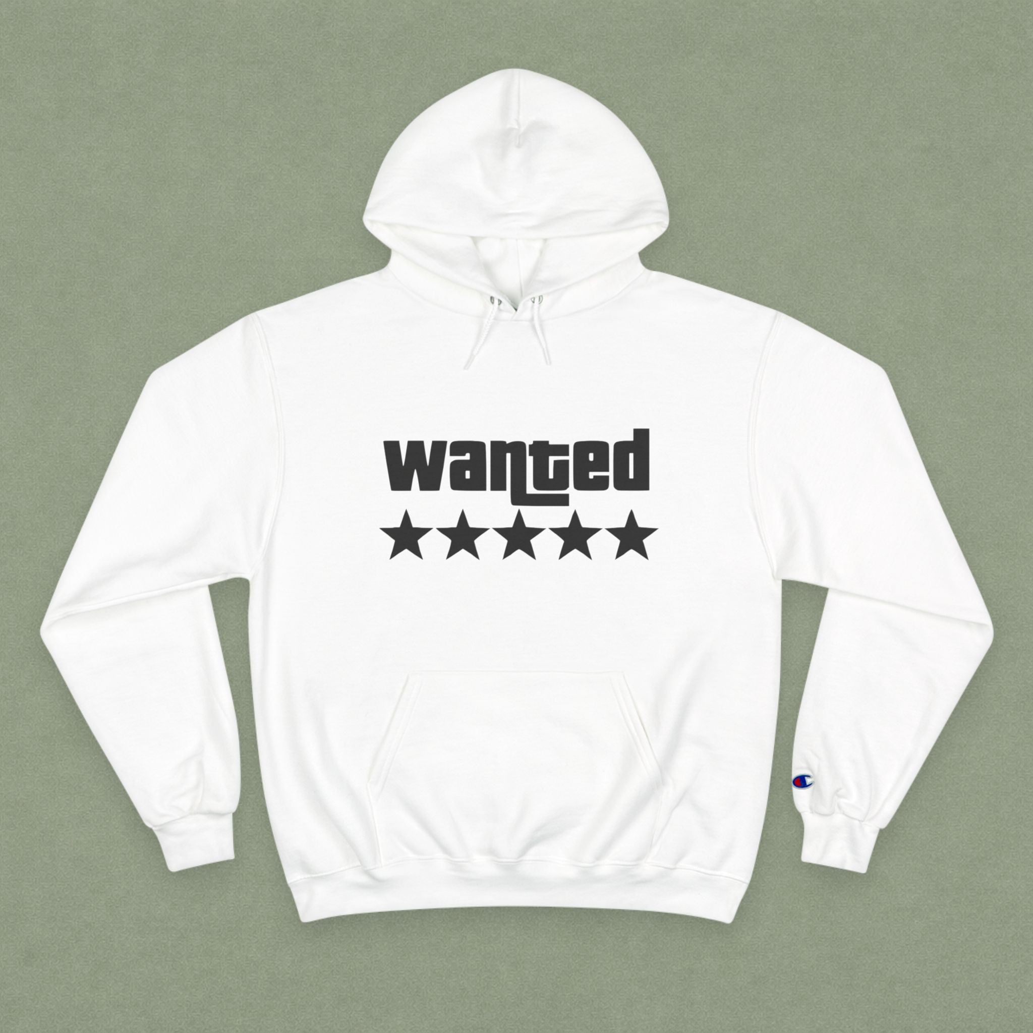 Wanted Five-Star Hoodie — Graphic Champion Pullover