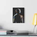 Surreal Trinity - Cosmic Silhouette Stretched Art Print