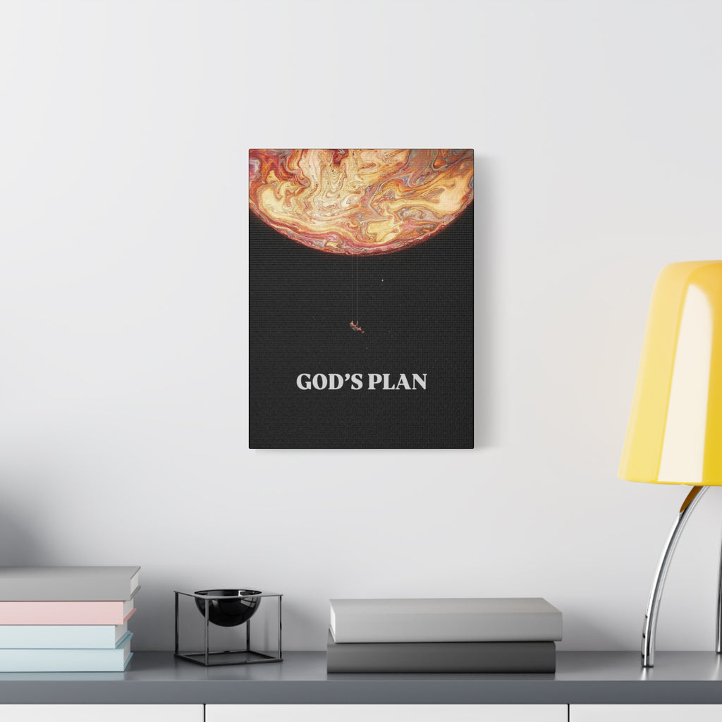 God's Plan Matte Stretched Canvas Wall Art