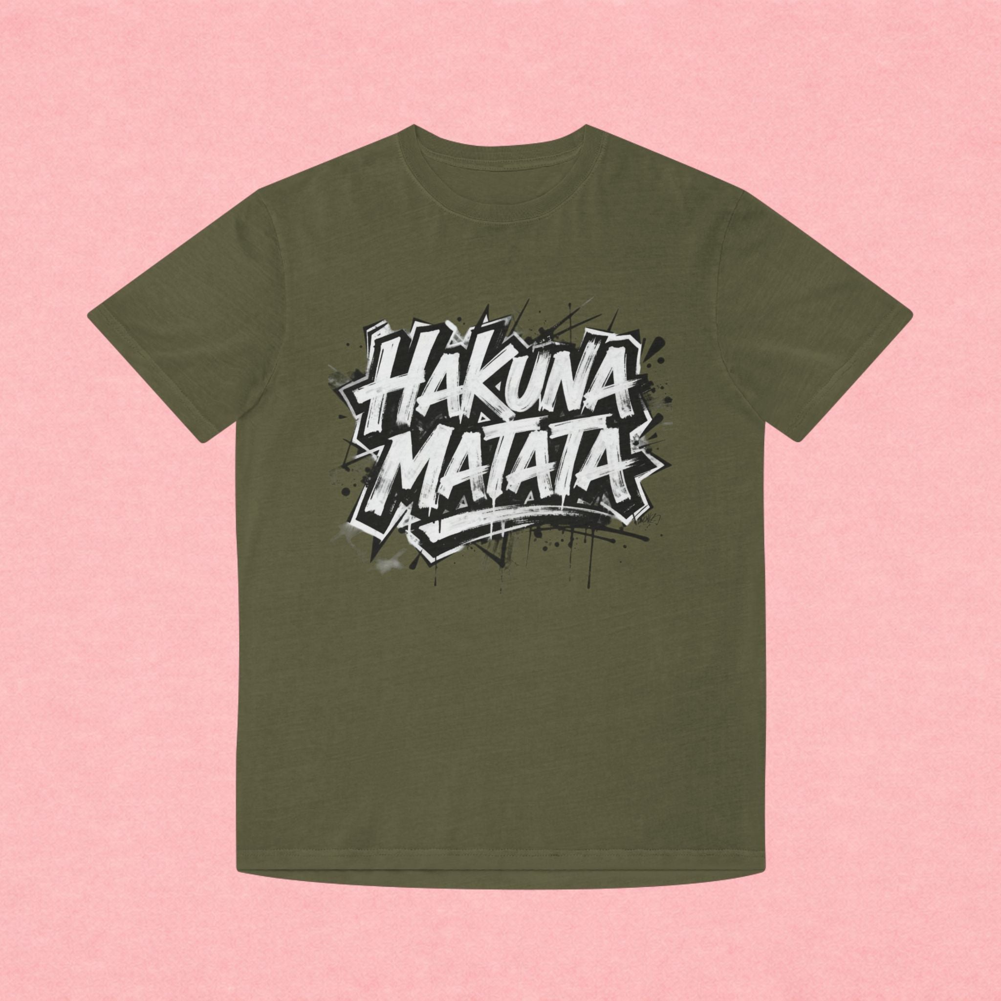 Hakuna Matata Graphic Tee — Retro Graffiti Relaxed T-Shirt