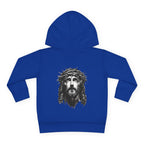 Toddler Hoodie — 'I Am Saved' Lamb & Jesus Portrait Christian Pullover