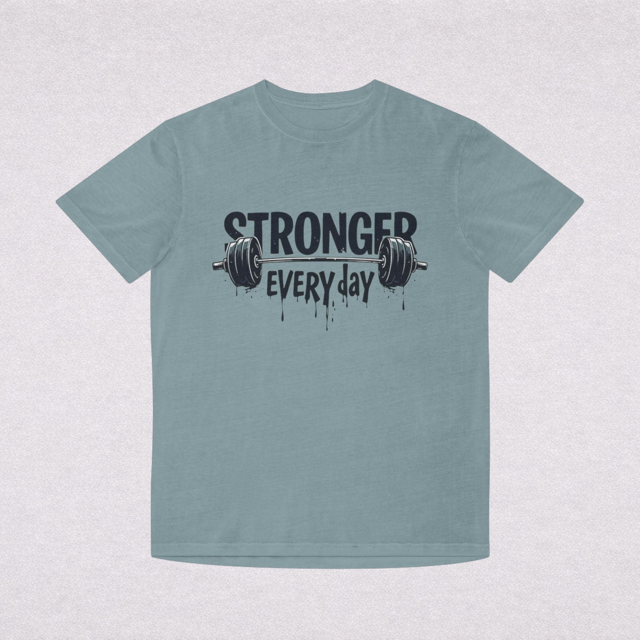 Stronger Every Day T-Shirt — Weightlifting Motivational Gym Tee
