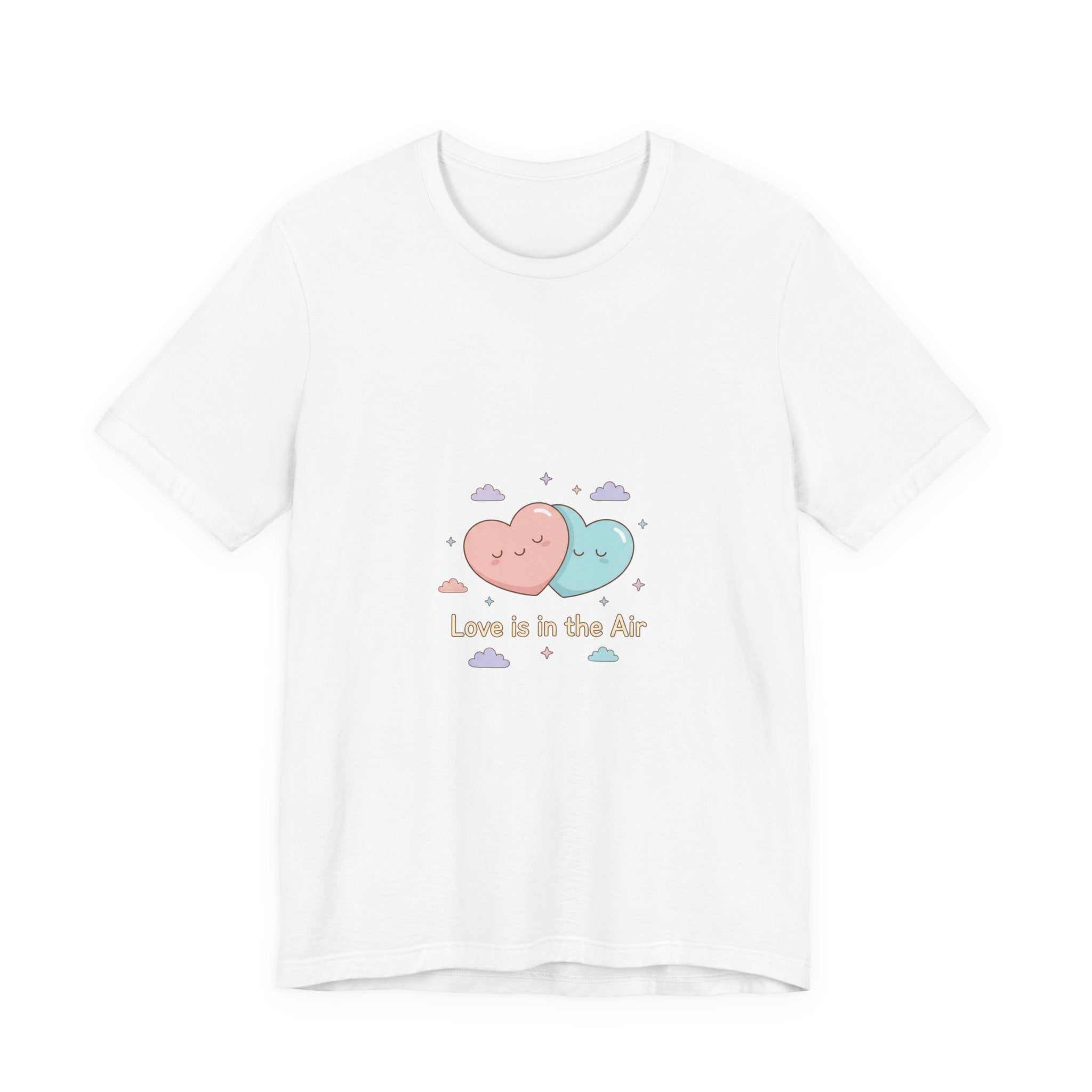 Love Is In The Air tee | Micro-Romance pastel hearts, Galentine’s self-love