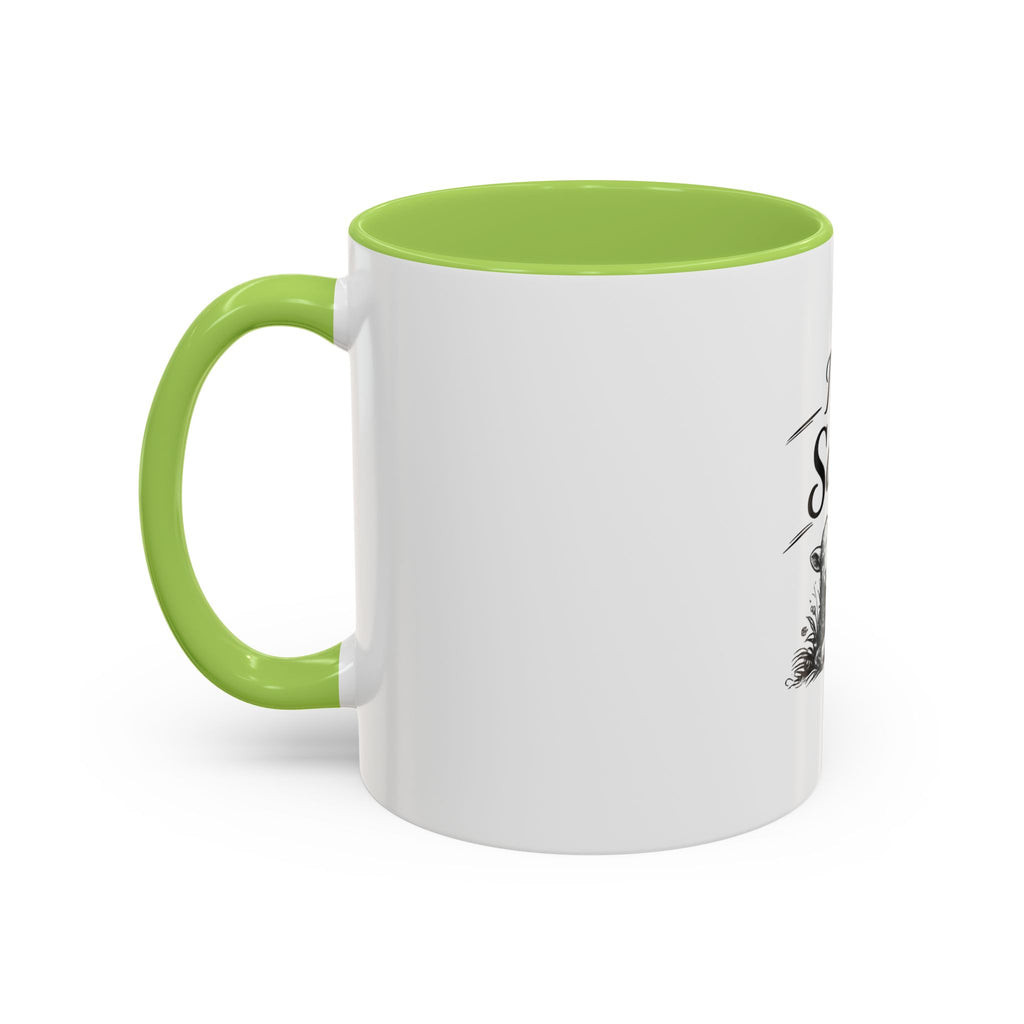 I Am Saved Lamb Coffee Mug — Christian Faith Accent Mug (11/15 oz)