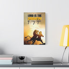 Matte Canvas Wall Art – "Lord Is the Strength of My Life" (Psalms 27:1) Spiritual Christian Decor