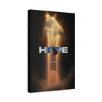 Hope Superman Matte Canvas Wall Art — Inspirational Superhero Poster