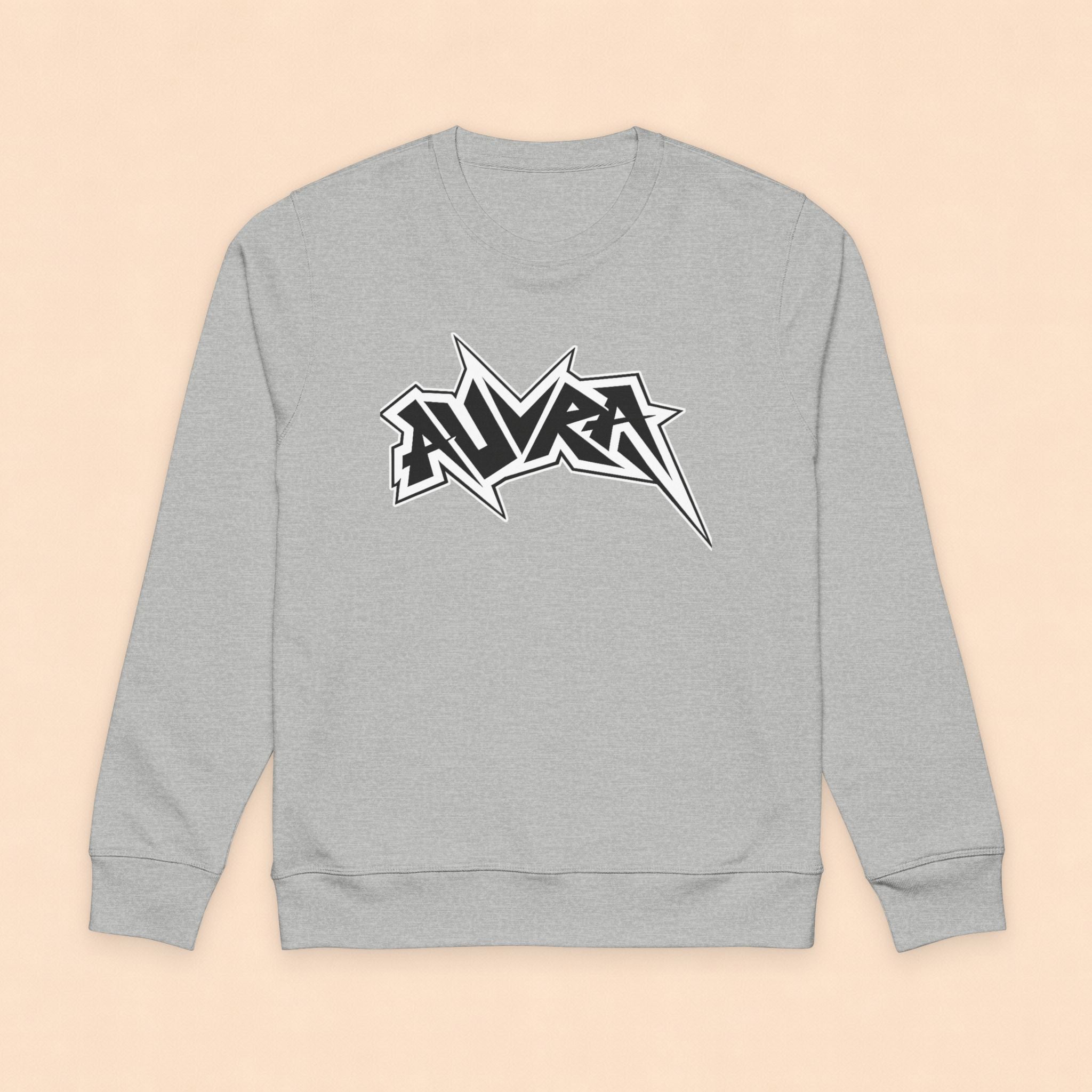 Sweatshirt — 'AURA' Rock Logo Organic Crewneck
