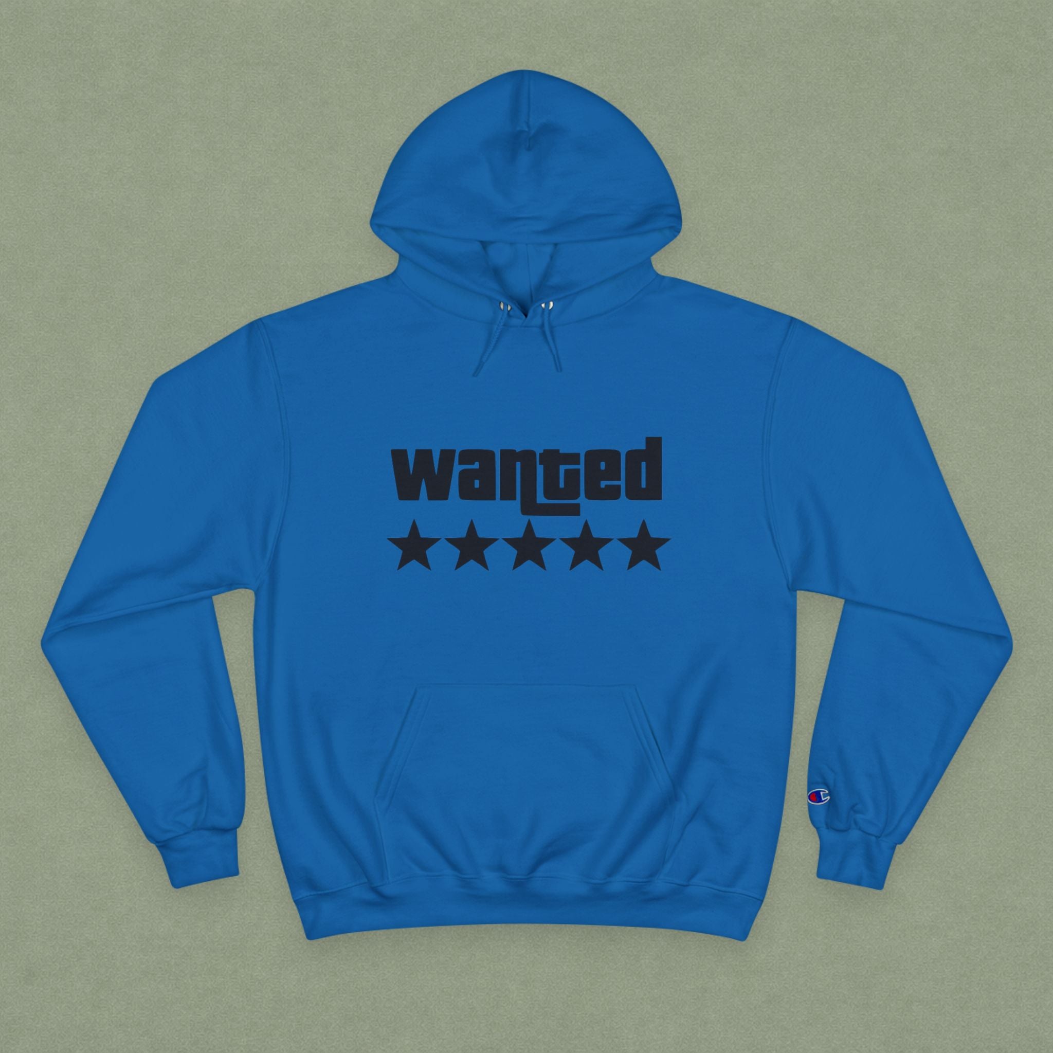 Wanted Five-Star Hoodie — Graphic Champion Pullover