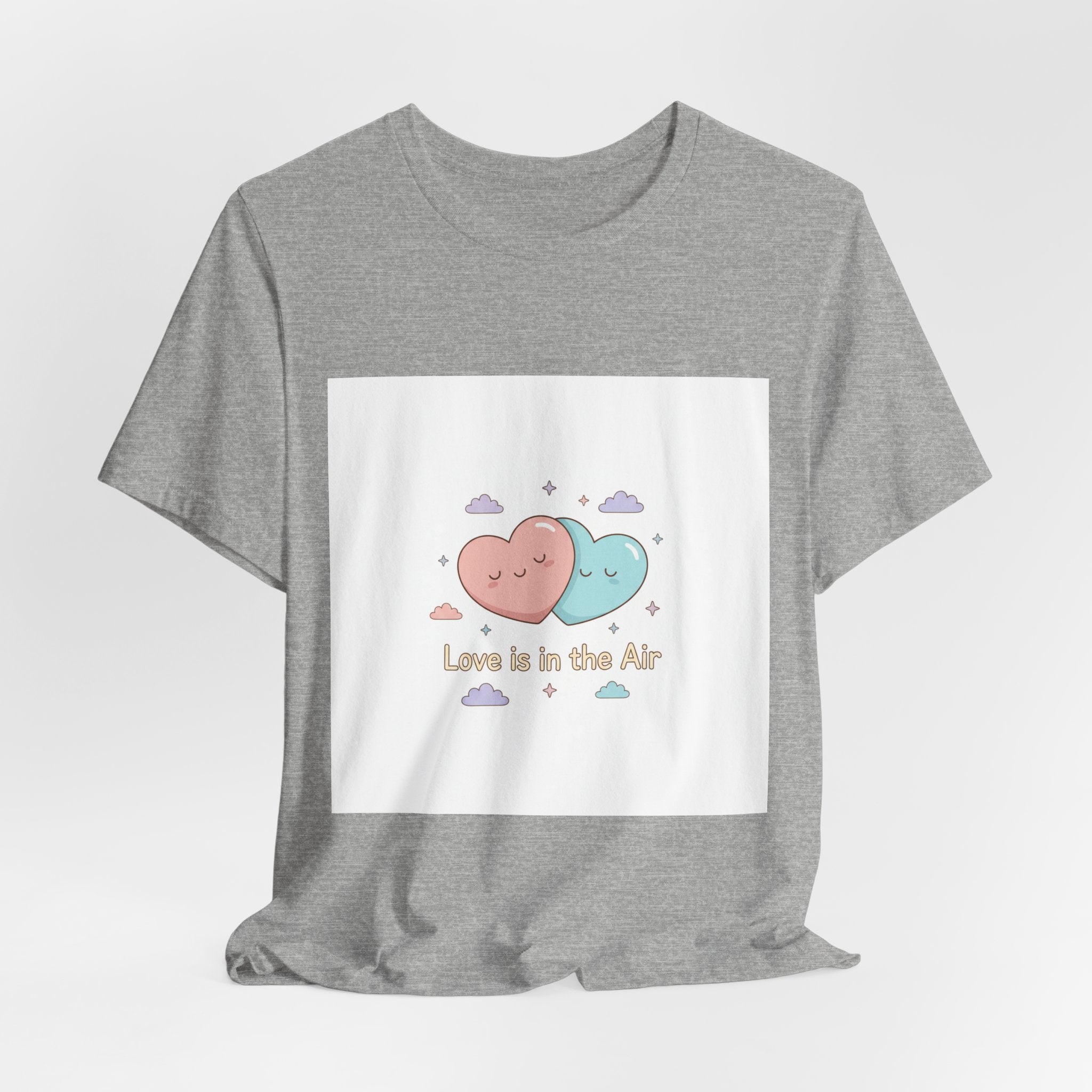 Love Is In The Air tee | Micro-Romance pastel hearts, Galentine’s self-love