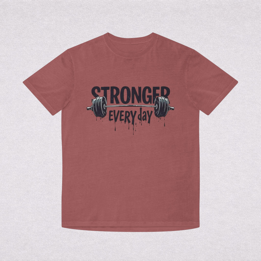 Stronger Every Day T-Shirt — Weightlifting Motivational Gym Tee