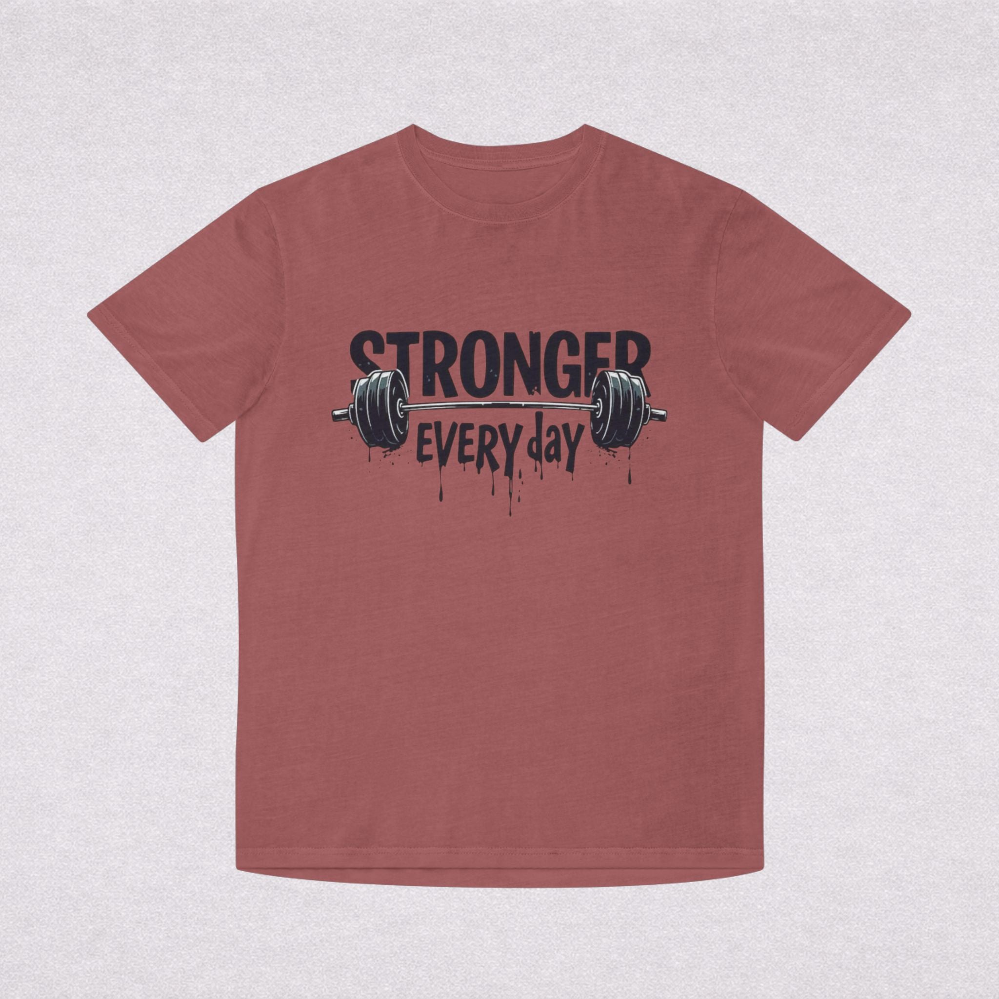 Stronger Every Day T-Shirt — Weightlifting Motivational Gym Tee