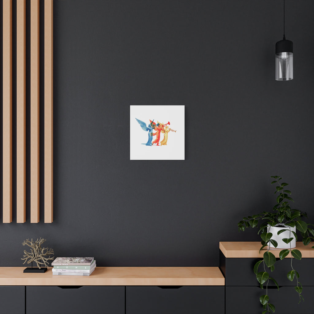 Angelic Trumpet Trio Matte Canvas Art — Stretched 1.25"