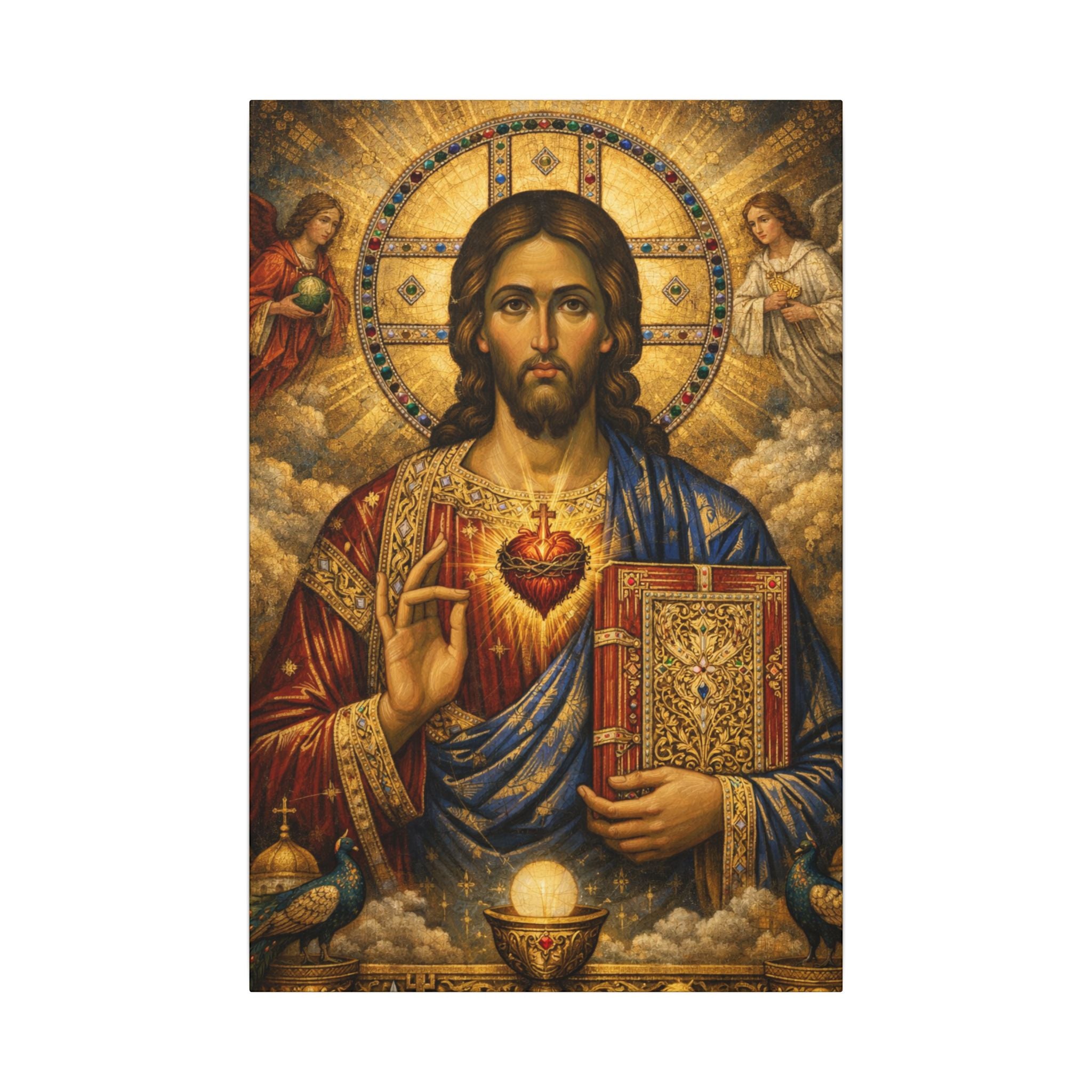 Saint of Saints Matte Canvas Print — Religious Christian Wall Art