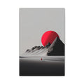 Red Sun Minimalist Landscape Canvas