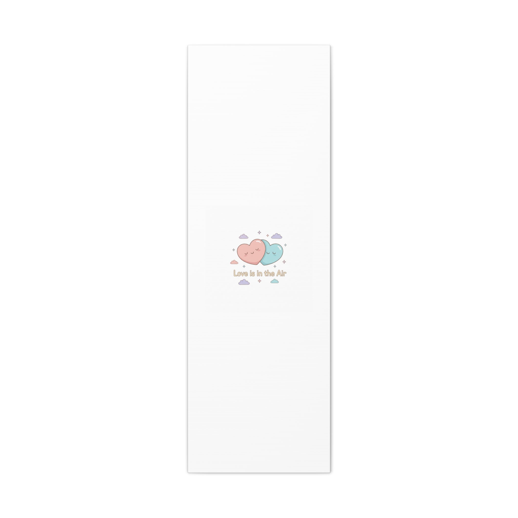 Love Is in the Air Heart Illustration Canvas | Micro‑Romance Galentine’s Pastel