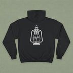 Christian Hoodie — "Christ" Cross Front & "God Is Light" Lantern Back Religious Pullover