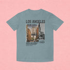 Los Angeles NYC Vintage Graphic Tee — 'Enjoy The Moment' Faded Shirt