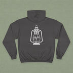 Christian Hoodie — "Christ" Cross Front & "God Is Light" Lantern Back Religious Pullover