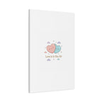 Love Is in the Air Heart Illustration Canvas | Micro‑Romance Galentine’s Pastel