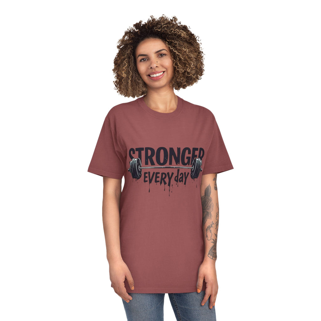 Stronger Every Day T-Shirt — Weightlifting Motivational Gym Tee