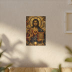 Saint of Saints Matte Canvas Print — Religious Christian Wall Art