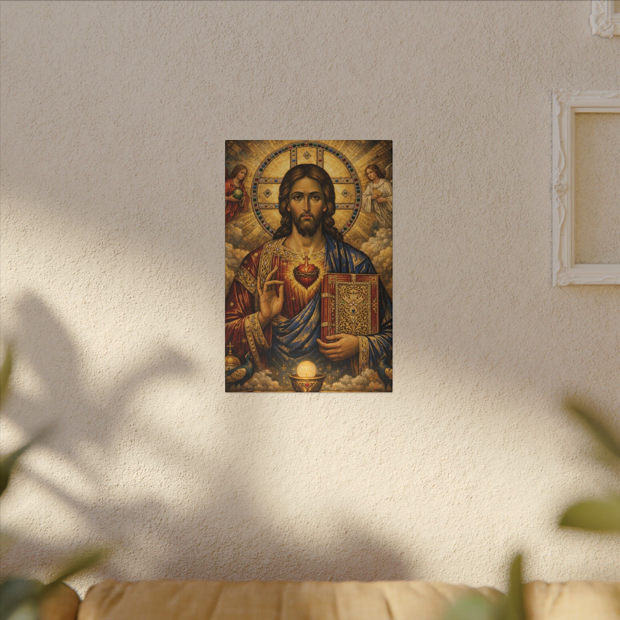 Saint of Saints Matte Canvas Print — Religious Christian Wall Art