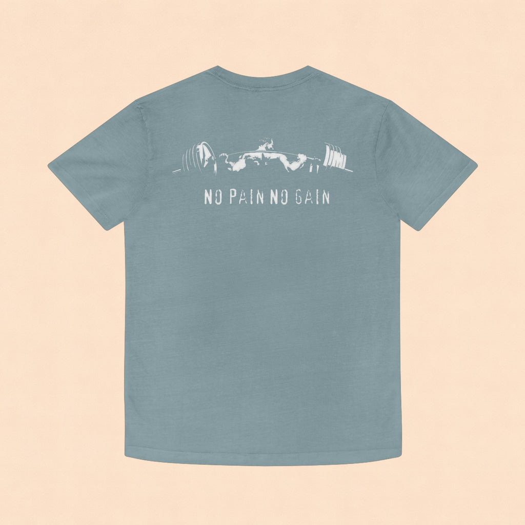No Pain No Gain Faded Tee — Vintage Gym Workout Shirt