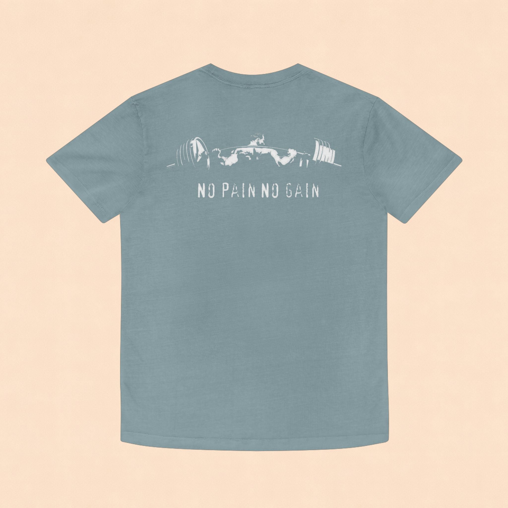 No Pain No Gain Faded Tee — Vintage Gym Workout Shirt