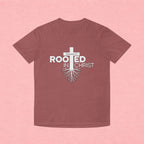 Rooted in Christ T-Shirt — Colossians 2:7 Christian Faith Tee