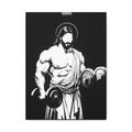 Fitness Jesus Wall Art — Muscle Jesus Matte Canvas Print