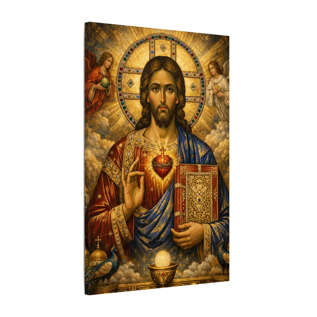 Saint of Saints Matte Canvas Print — Religious Christian Wall Art
