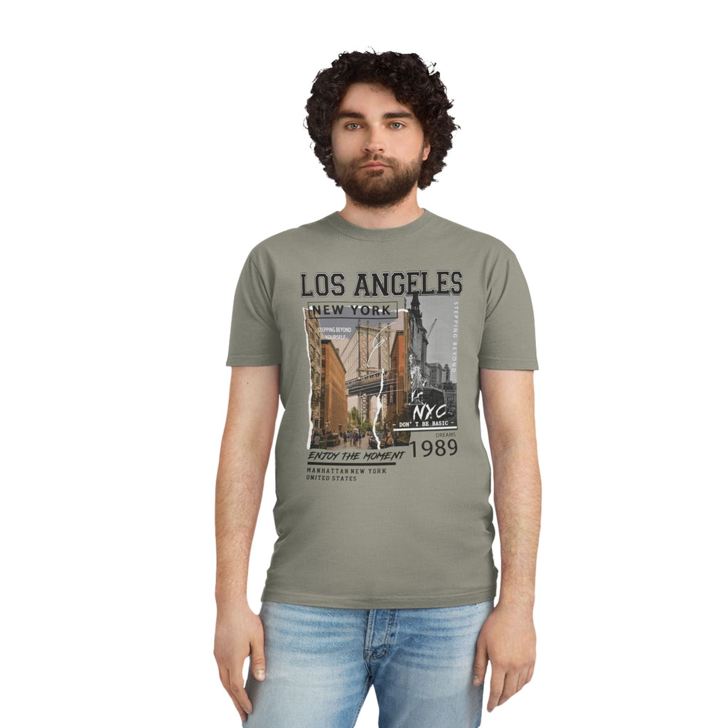Los Angeles NYC Vintage Graphic Tee — 'Enjoy The Moment' Faded Shirt