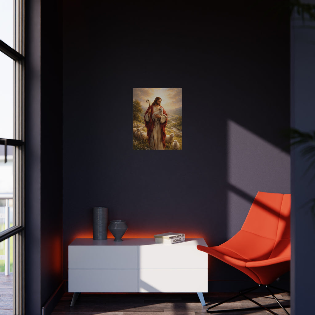 Jesus the Good Shepherd - Religious Christian Wall Art