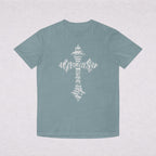 Faded Cross Graphic T-Shirt — Vintage Religious Tee