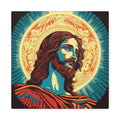Iconic Jesus Portrait – Religious Canvas Wall Art Matte Stretched Canvas