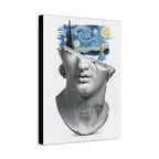 Surreal Bust Canvas Print — ‘We’re All Mad Here’ Starry Night Collage