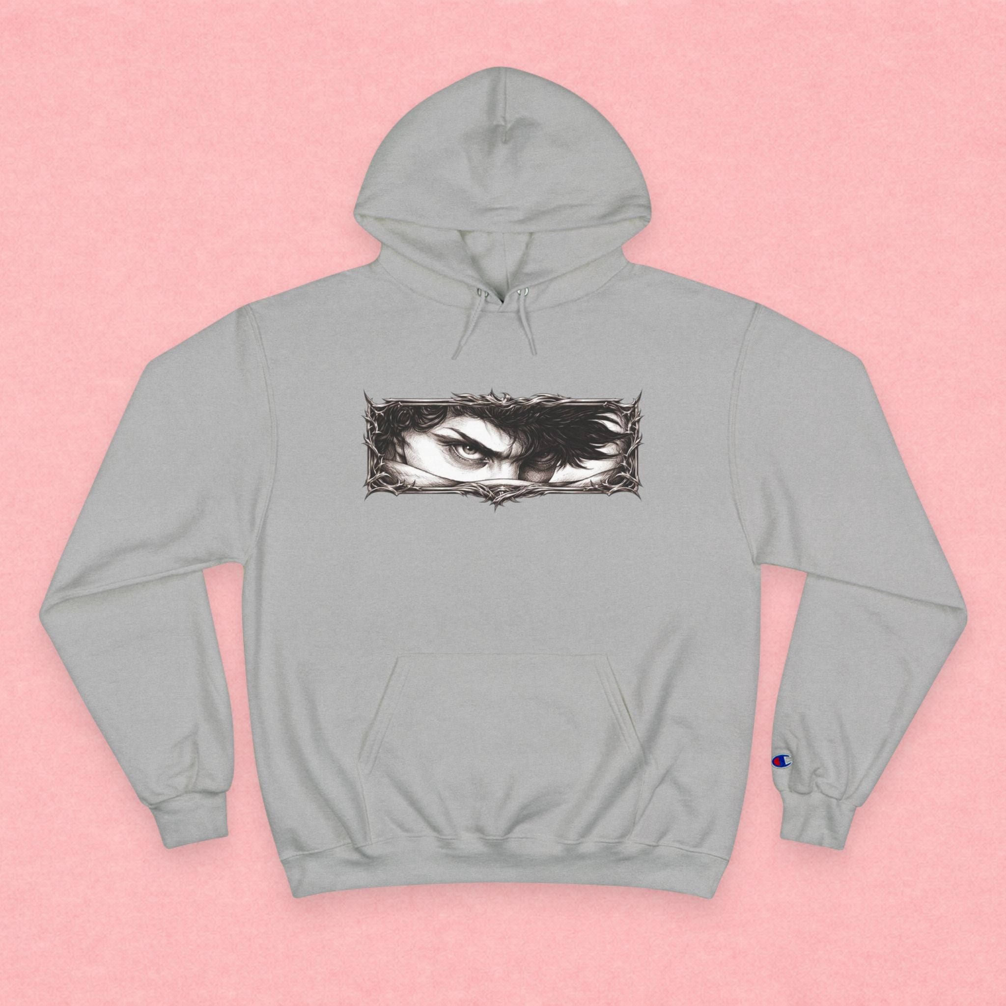Eyes of the Champion Hoodie — Intense Gaze Graphic Pullover